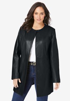 Three-Quarter Leather Jacket