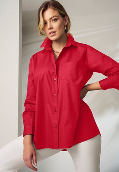 Stretch Cotton Oversized Shirt
