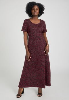 Stretch Cotton T-Shirt Maxi Dress