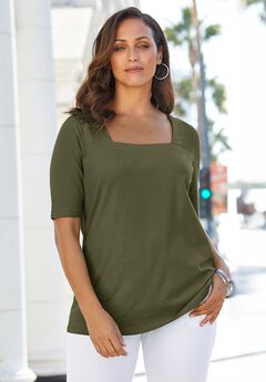 Plus Size Green Short Sleeves For St. Patrick