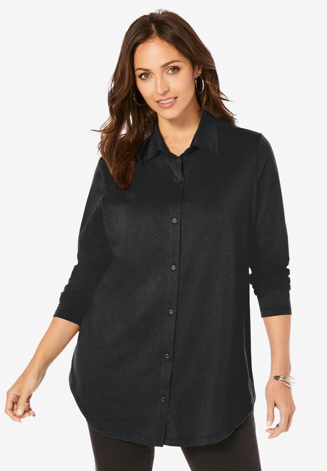 Boyfriend Shirt Tunic | Woman Within