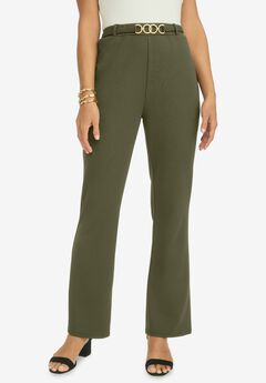 Knit Crepe Bootcut Pant