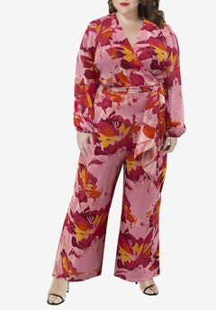 Faux Wrap Jumpsuit