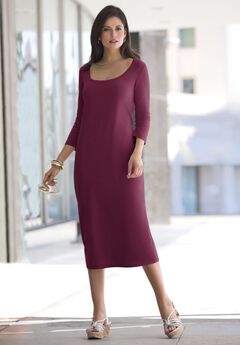 Stretch Cotton T-Shirt Dress