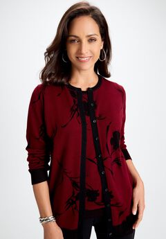 Plus Size Burgundy Sweaters