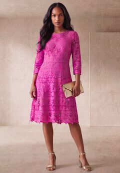 Plus Size Lace Casual Dresses