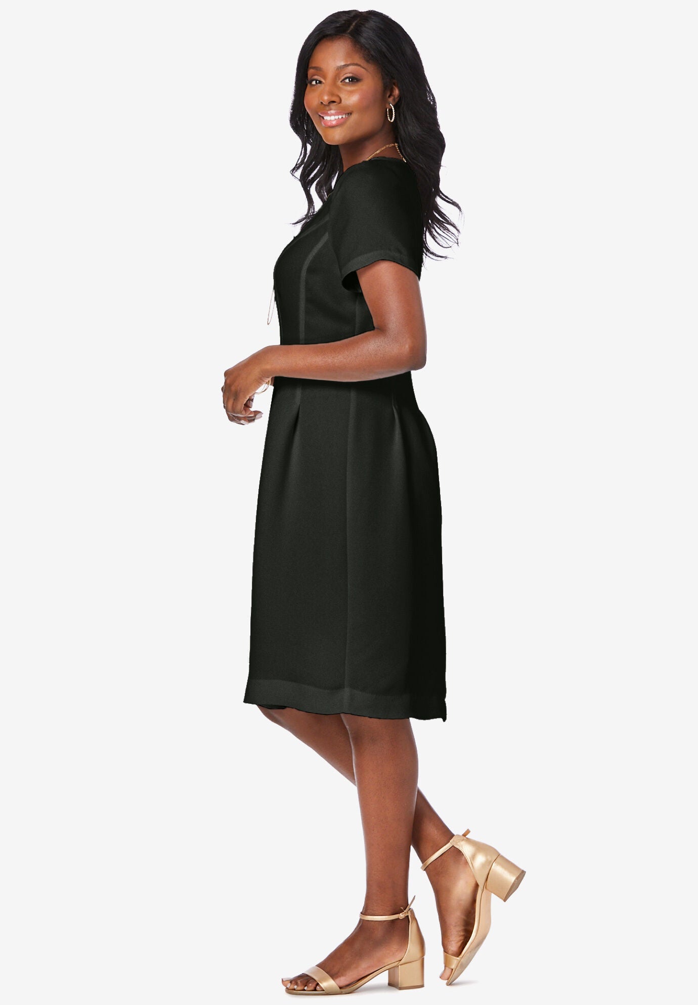 fit-flare-dress-woman-within