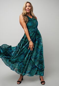 Plus Size Satin Maxi Dresses