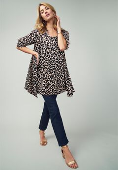 Georgette Button Front Tunic