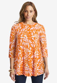 Stretch Knit Swing Tunic
