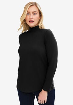 Long Sleeve Mockneck Tee