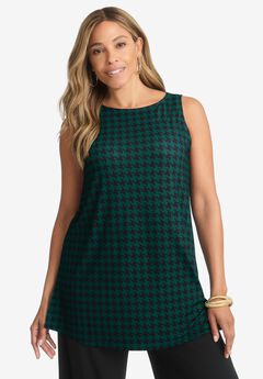 Stretch Knit Tunic Tank