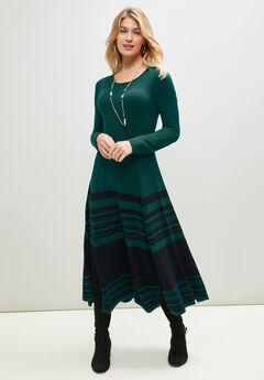 Fit and Flare Sweater Dress