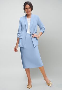Plus Size Skirt Suits For Work