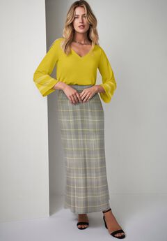 Stretch Knit Maxi Skirt