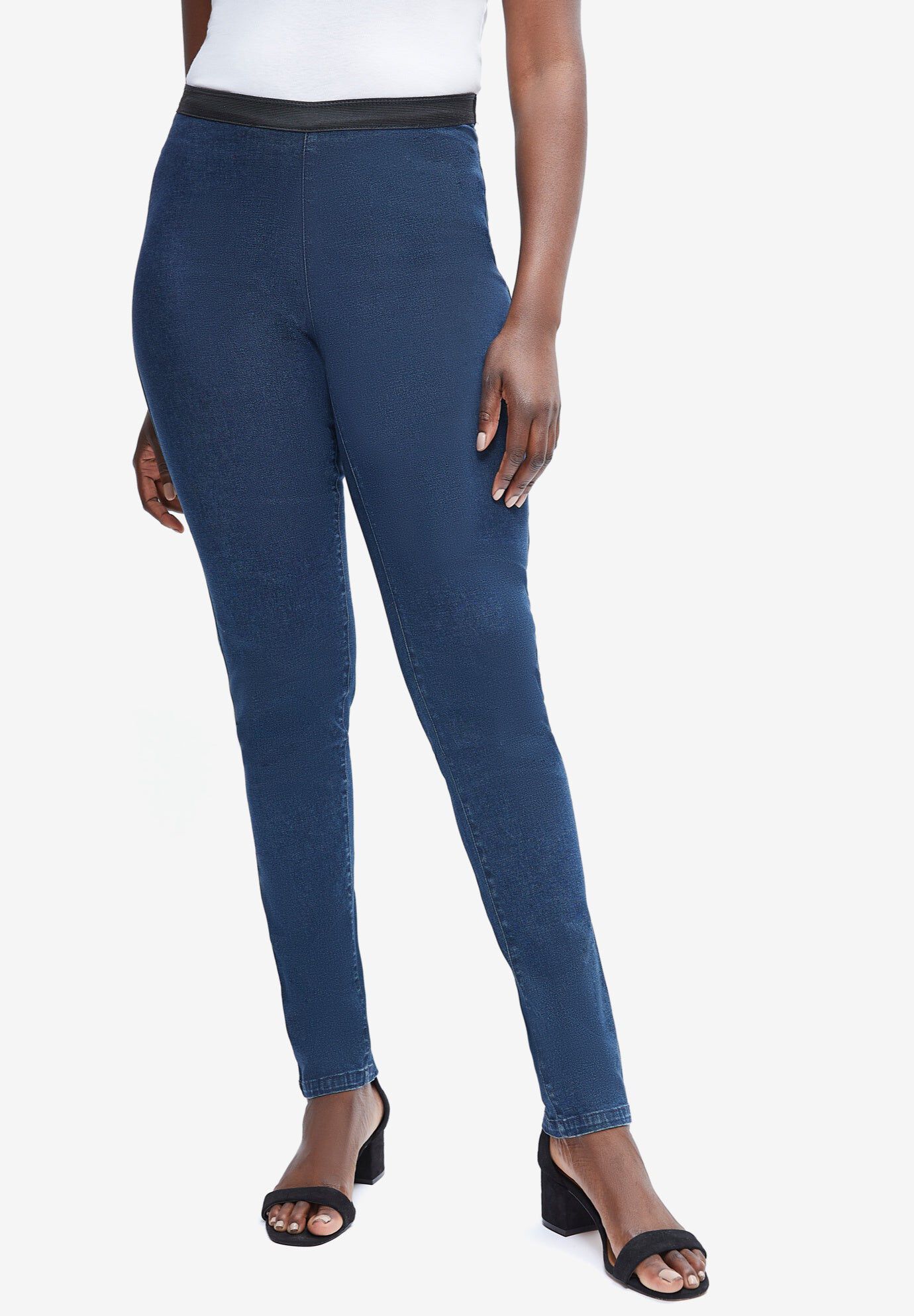 Straight Leg Stretch Denim Jeggings 