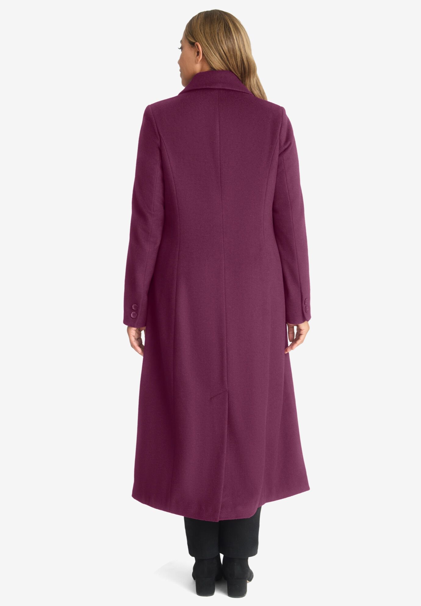 Woman within wool coats on sale