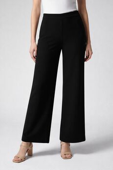 Stretch Knit Wide Leg Pant