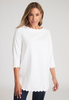 Scallop Hem Tops
