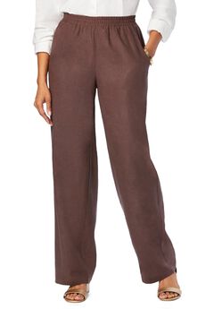 Plus Size Linen Trousers