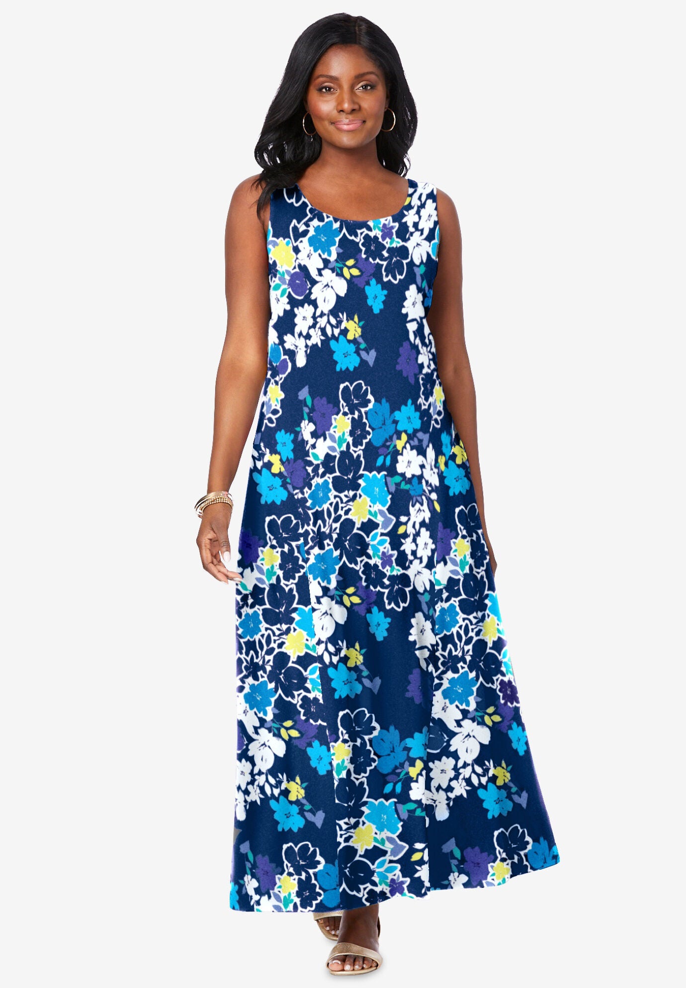 Flared Tank Dress Woman Within