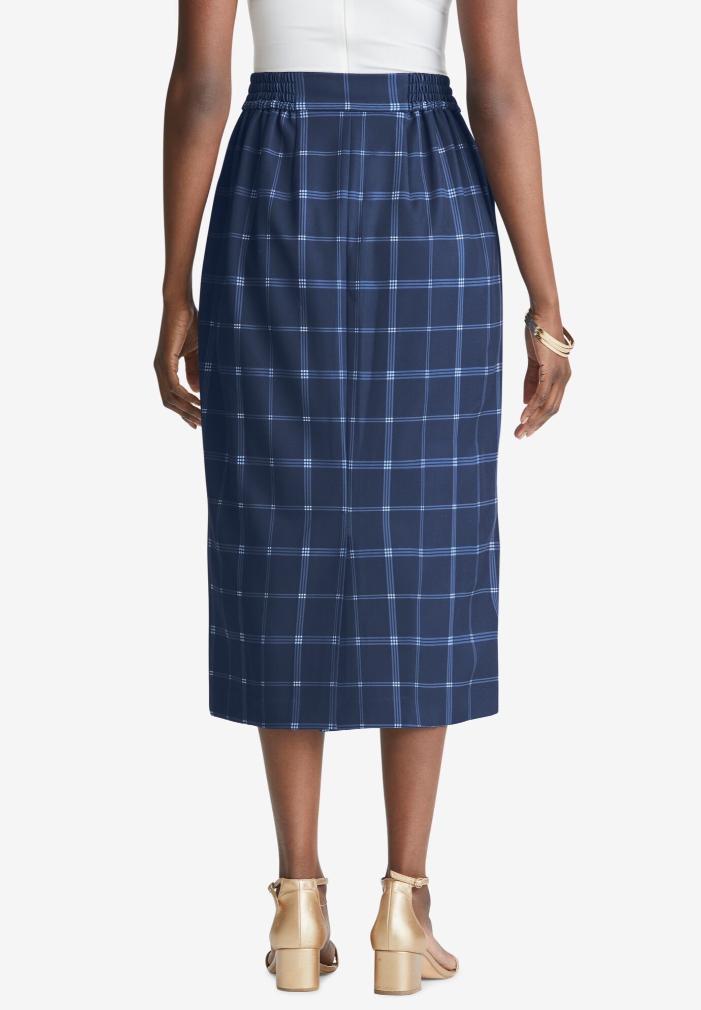 Tummy control midi skirt