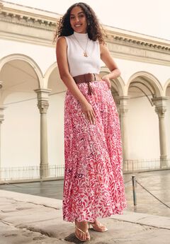 Flowing Crinkled Maxi Skirt