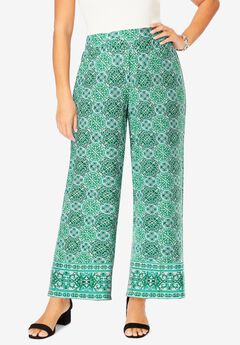 Everyday Stretch Knit Wide Leg Pant