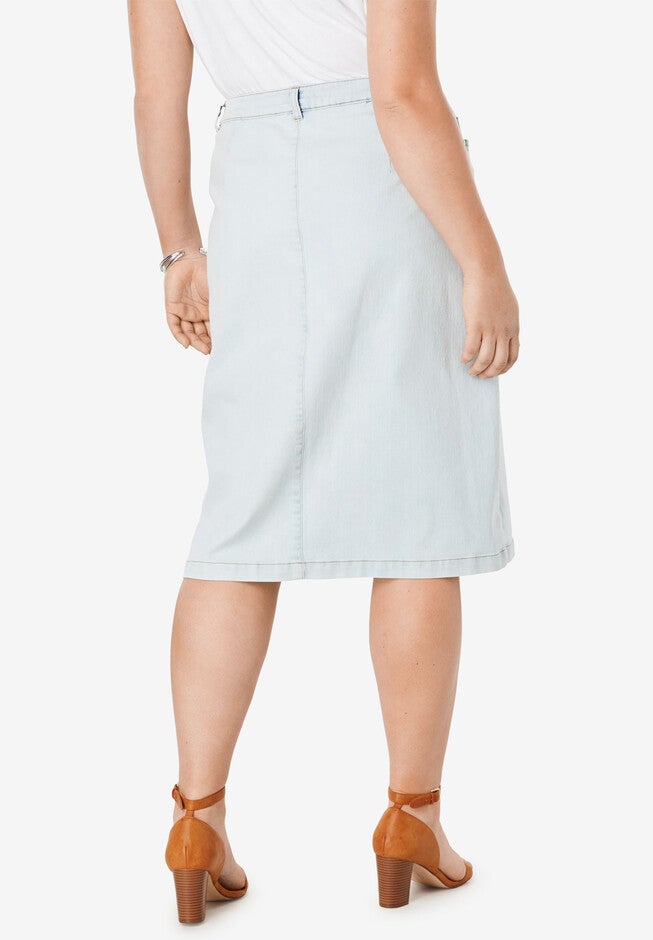 True Fit Denim A-Line Skirt, , on-hover image number null