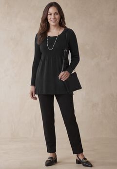 Plus Size Black Dressy Tops