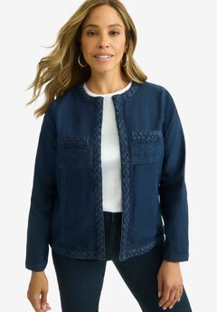 Braided Denim Jacket