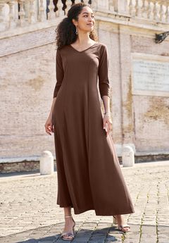 Double-V Maxi Dress