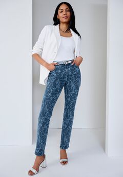 True Fit Stretch Denim Straight Leg Jean