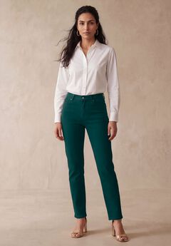 Classic Cotton Denim Straight-Leg Jean