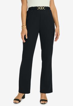 Knit Crepe Bootcut Pant
