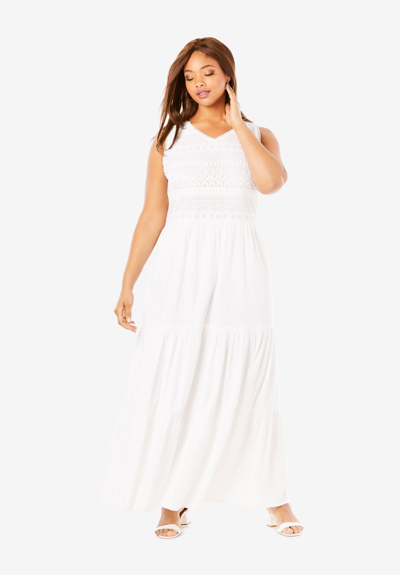 woman within white dresses