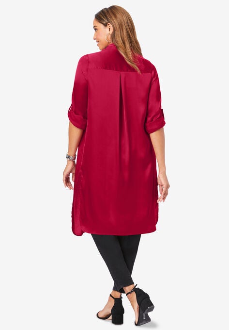 Satin Mega Tunic, , on-hover image number null