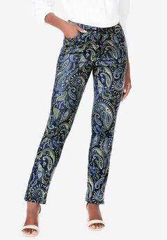 Plus Size High Rise Straight Leg Jeans