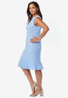 Sleeveless Ponte Dress, , alternate image number null
