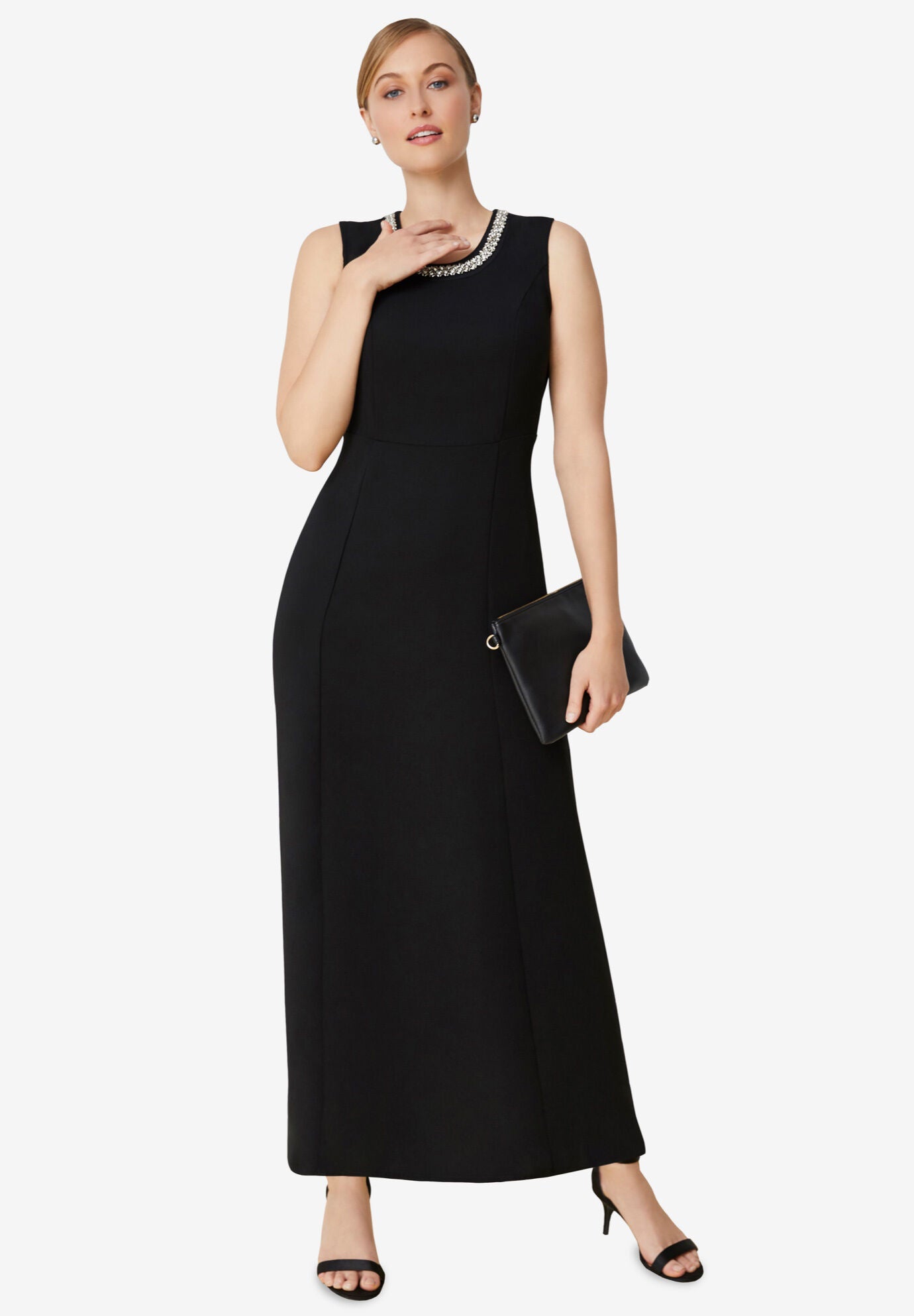 2-Piece Beaded Jacket Dress, , alternate image number 2