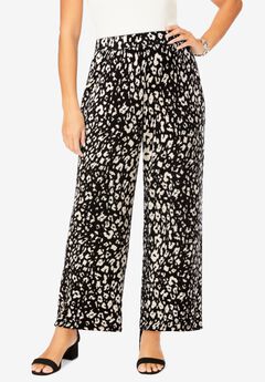 Everyday Stretch Knit Wide Leg Pant