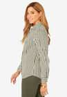 Stretch Cotton Poplin Shirt, , alternate image number null