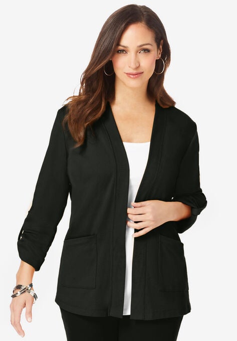 Soft-Ease Cardigan, BLACK, hi-res image number null
