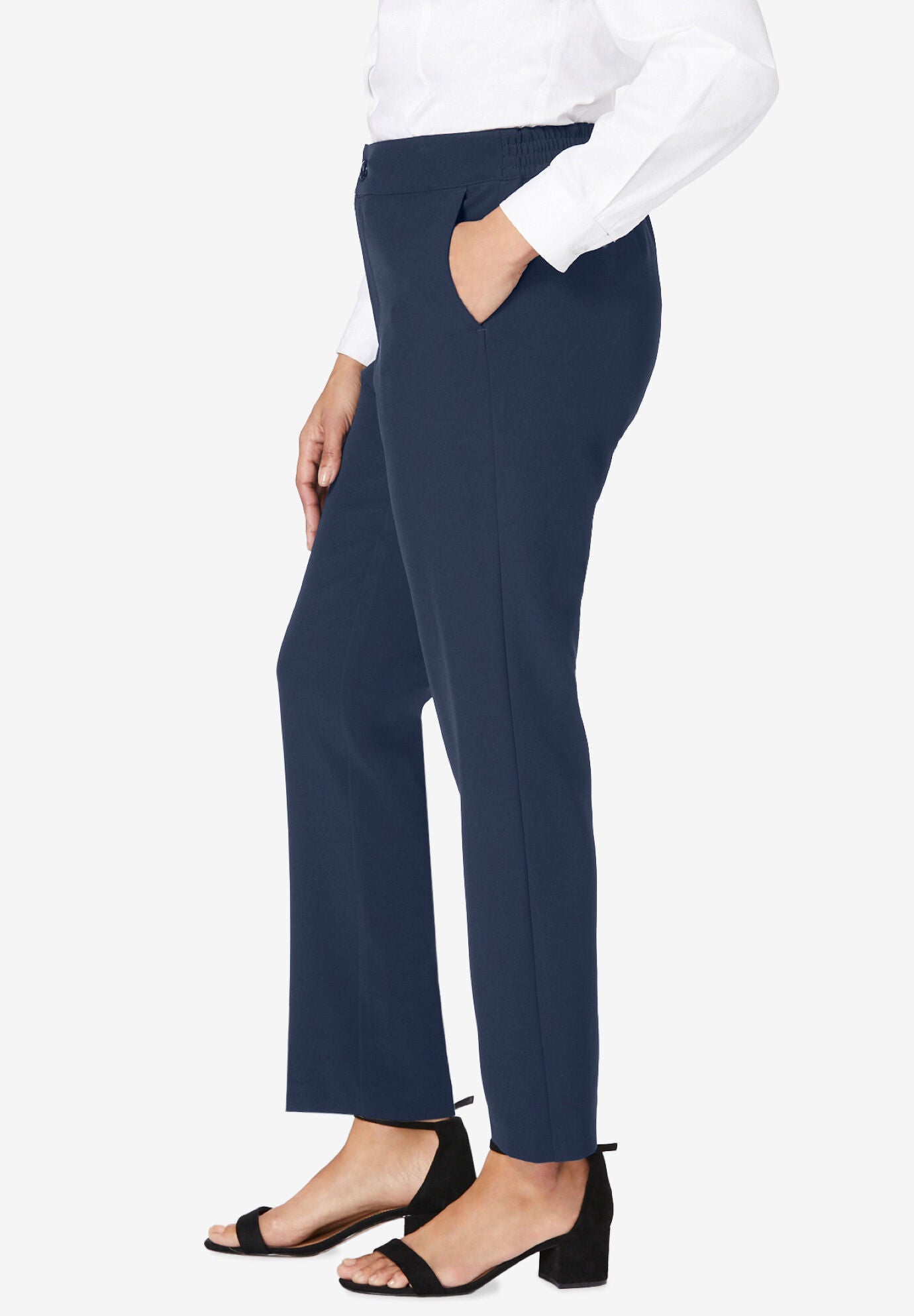 Bi-Stretch Slim Straight Pant, , alternate image number 2