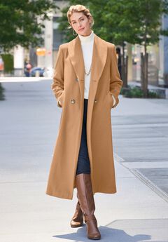 Plus Size Double Breasted Coats