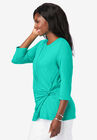 Everyday Knit Side Knot Tee, , alternate image number null