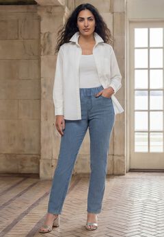 Plus Size Straight Leg Colored Jeans