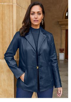 Leather Blazer