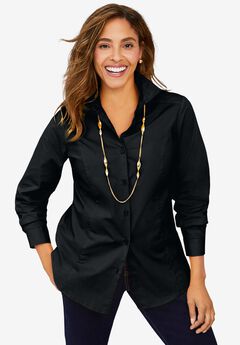 Wrinkle-Free Stretch Poplin Shirt