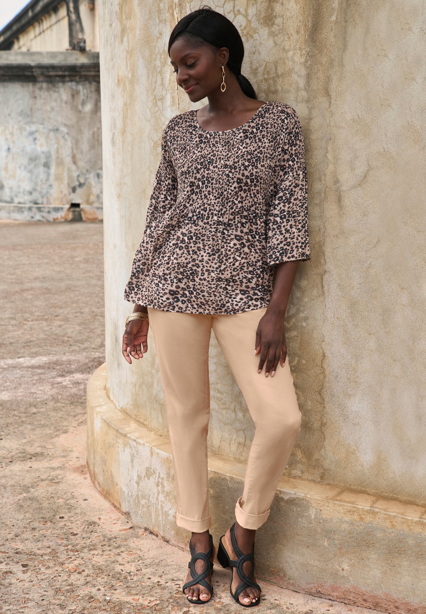 Pleated Blouse, , alternate image number 4